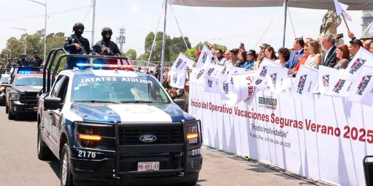 Vacaciones Seguras en Puebla con cuatro mil policías activos