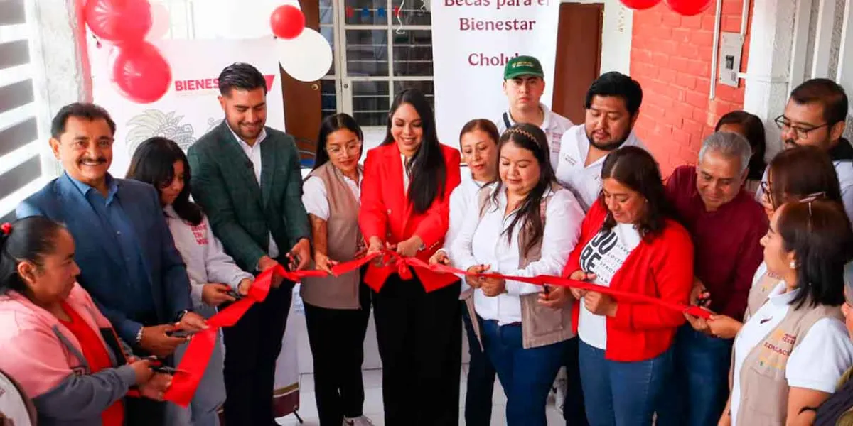 San Pedro Cholula inaugura Sede Regional de Becas para el Bienestar en apoyo a la ciudadanía