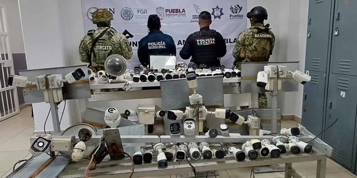 Retiran equipos de videovigilancia instalados por criminales en calles de Cuautlancingo