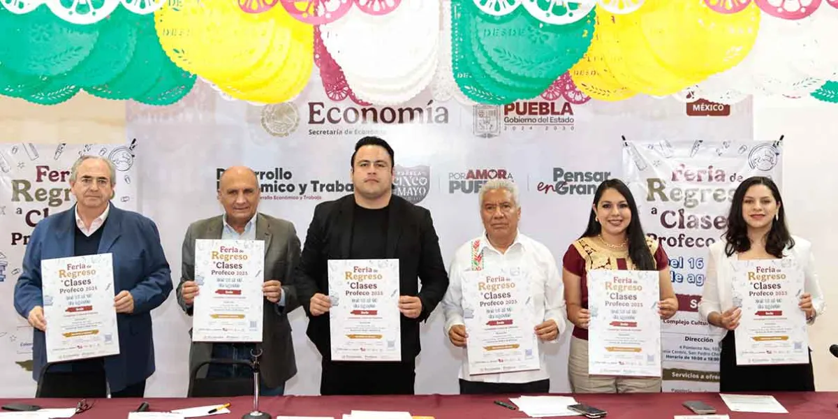 Feria de Regreso a Clases Profeco 2025 en San Pedro Cholula apoyará a familias con insumos escolares