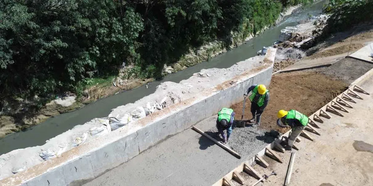 Muro de contención en Río Alseseca beneficiará a más de 7 mil habitantes: Gobierno de la Ciudad