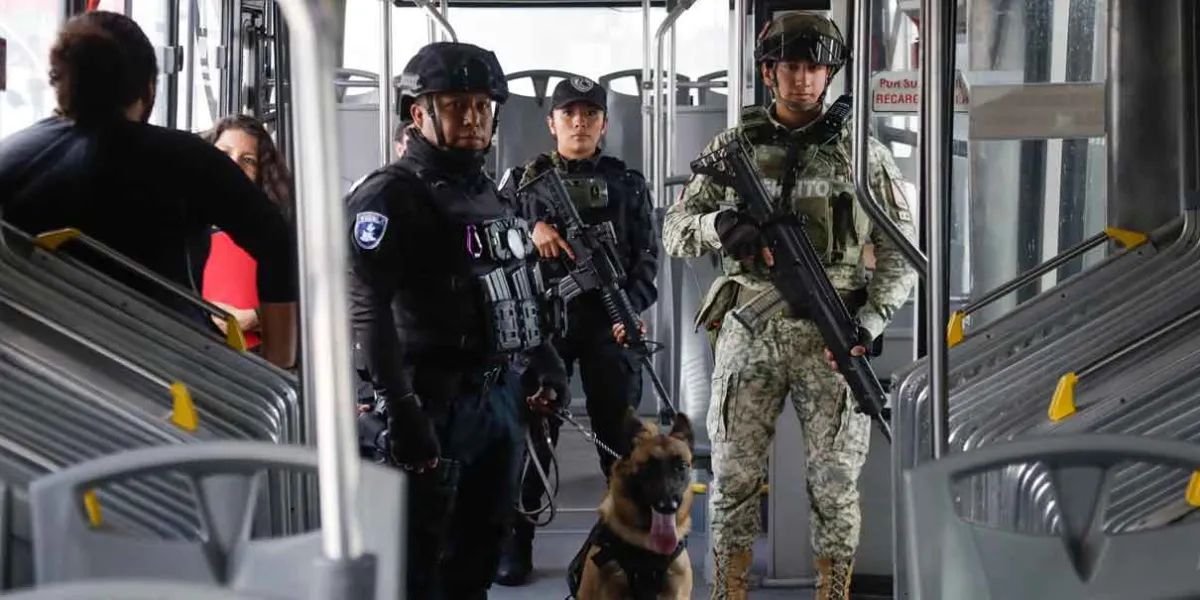 Operativo Seguro en RUTA Línea 2: revisan armas y sustancias ilícitas en Puebla