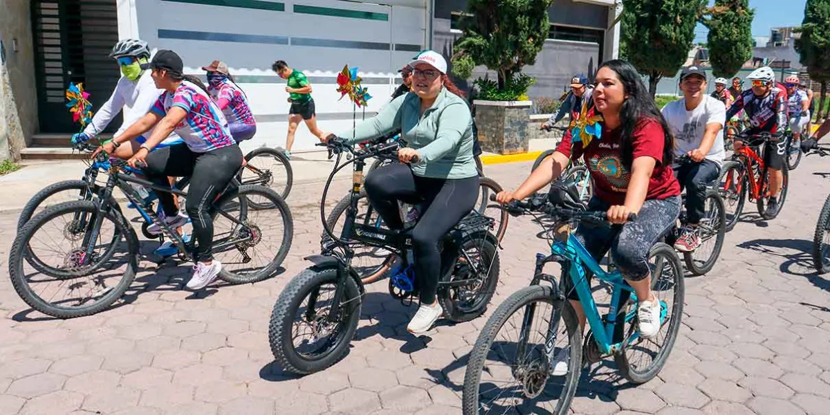 Rodada ciclista une a las Cholulas para promover el deporte y la cultura