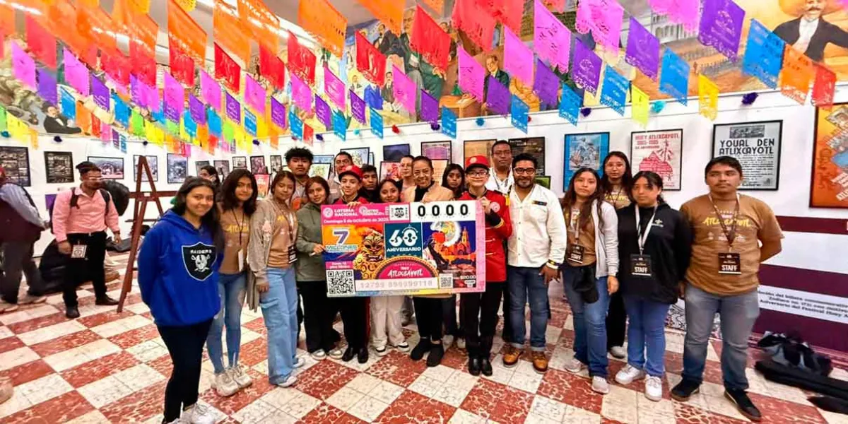 Lotería Nacional lanza billete para conmemorar el Huey Atlixcayotl