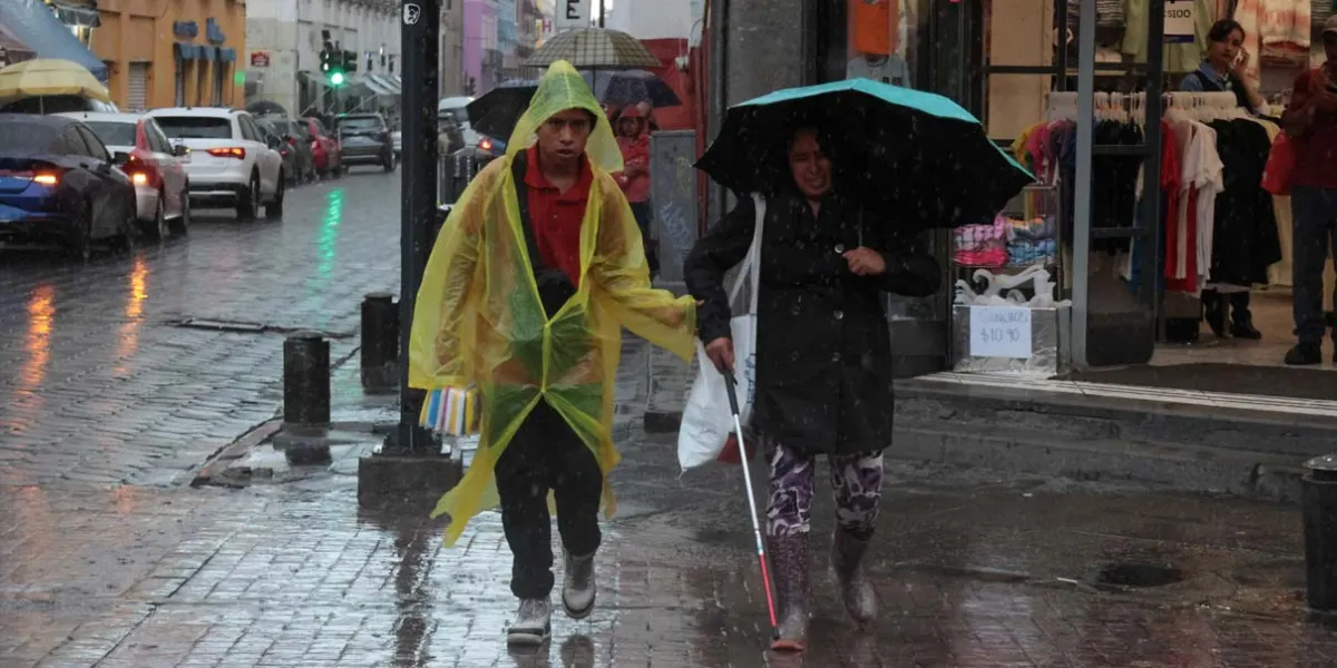 Emiten alerta por lluvias, tormentas y deslaves en Puebla