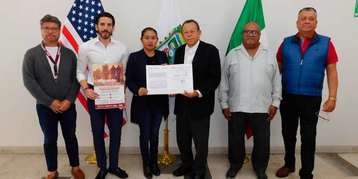 San Lorenzo Chiautzingo firma convenio con IPAM para apoyar a migrantes deportados