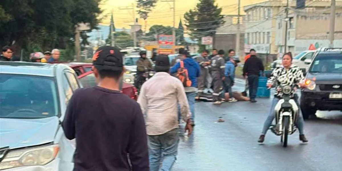 Motociclistas atropellados en Texmelucan; accidente en carretera a San Salvador El Verde