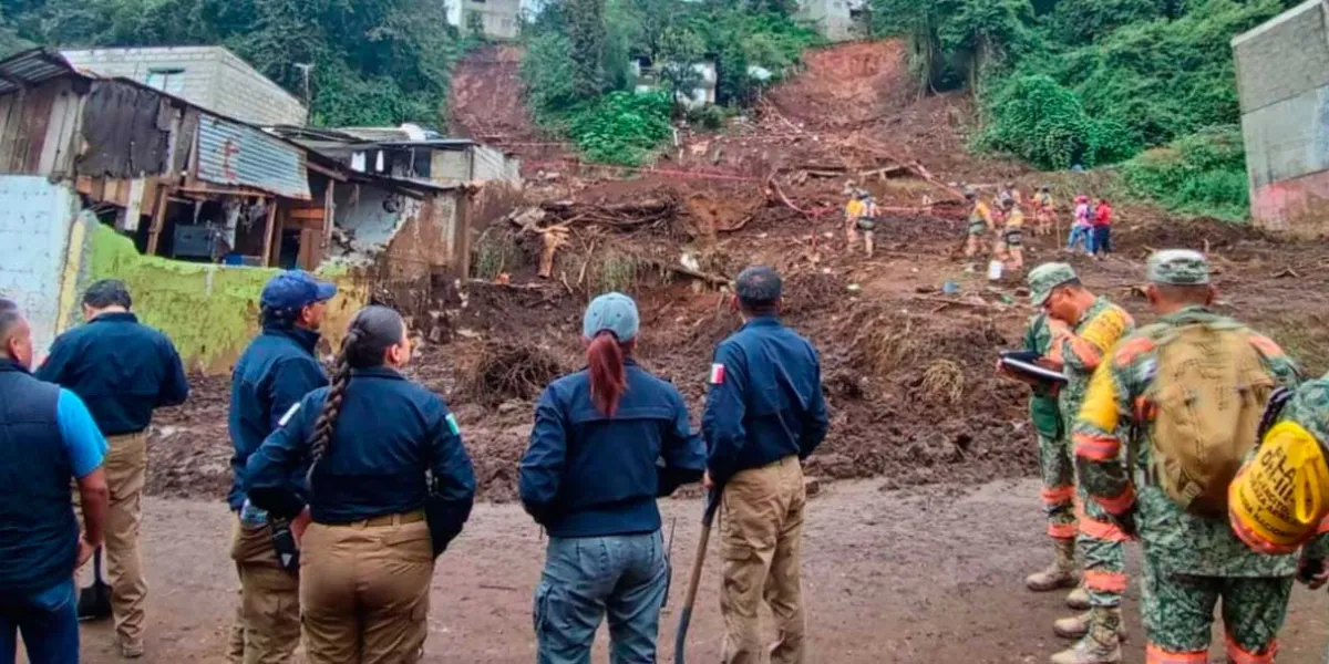 Buscan a siete desaparecidos en Huauchinango, Naupan y Tetela