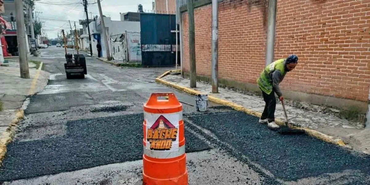 Campaña Capitalina Bacheando Puebla: fortalece la infraestructura vial en el norte de la ciudad