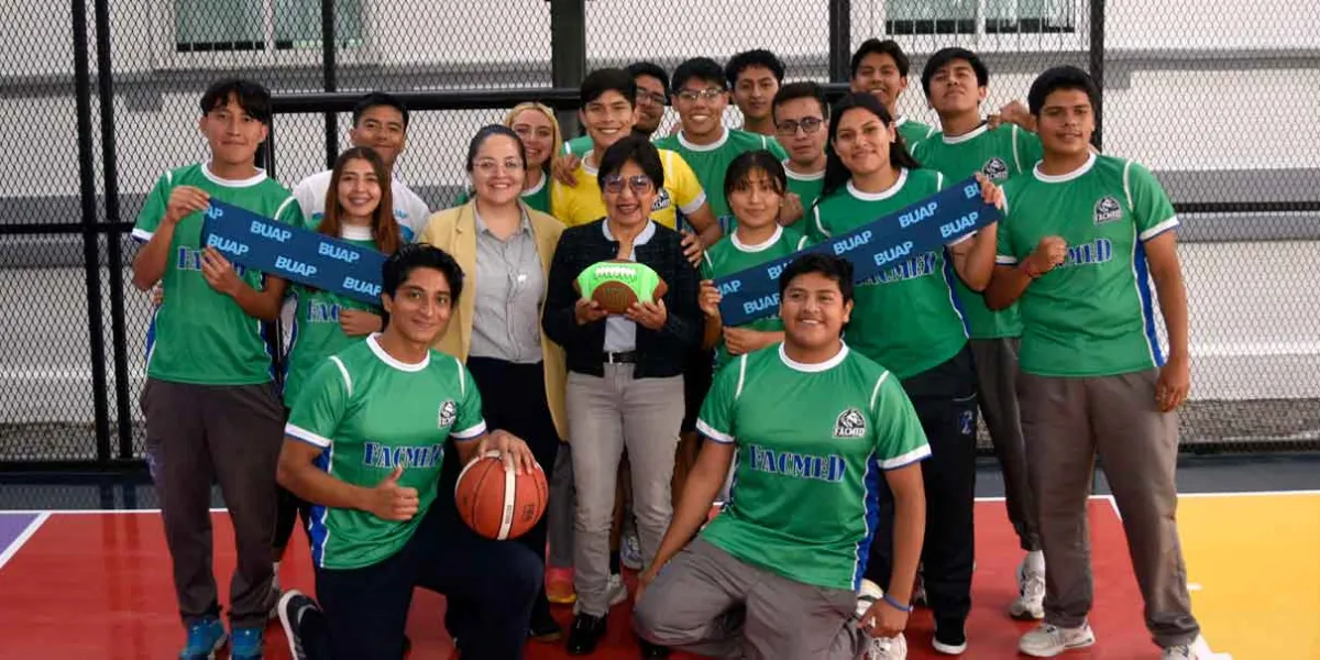 Inaugura Rectora Lilia Cedillo cancha deportiva y espacios de esparcimiento en el Área de la Salud