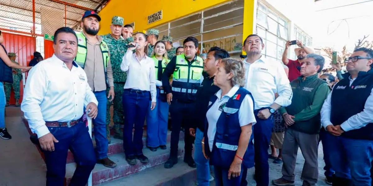 Sheibaum promete ayuda en Tlacuilotepec y La Ceiba; alimentos llegan vía aérea