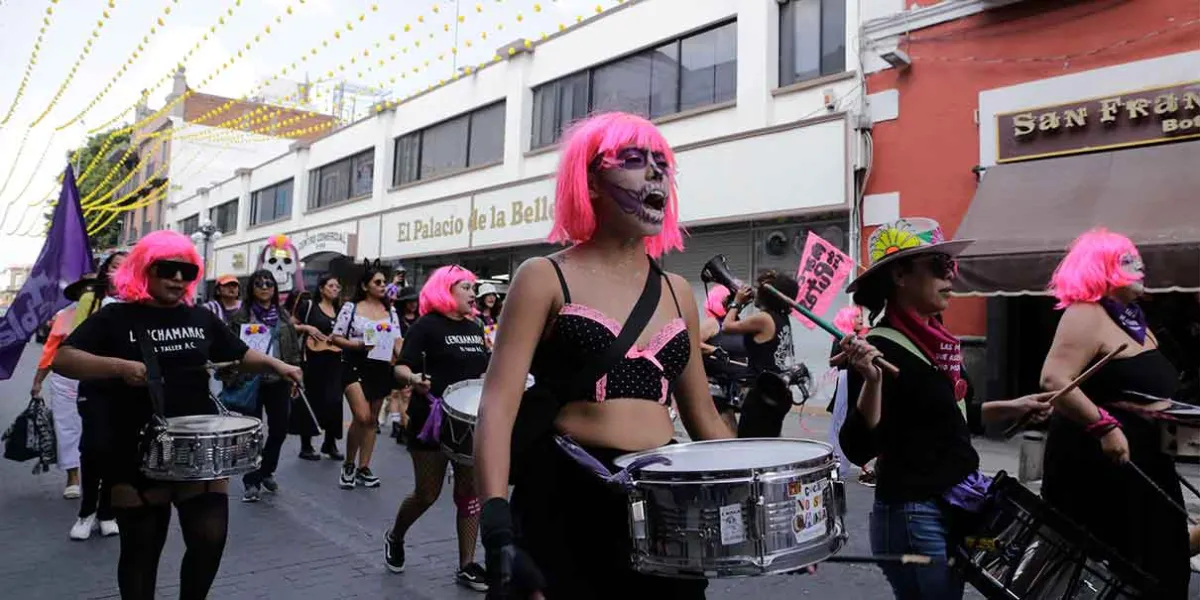 La Marcha de las Putas en Puebla conmemora 15 años de lucha contra la violencia de género