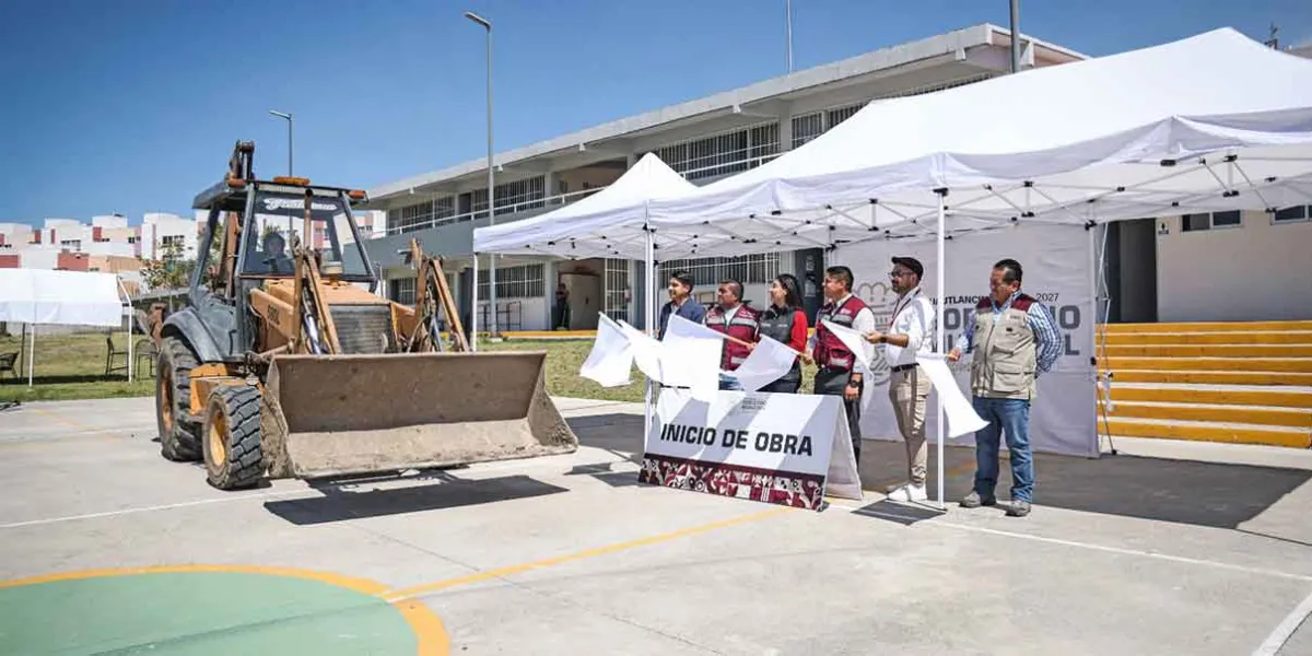 Cuautlancingo impulsa infraestructura educativa con obras en Sanctorum y la cabecera municipal