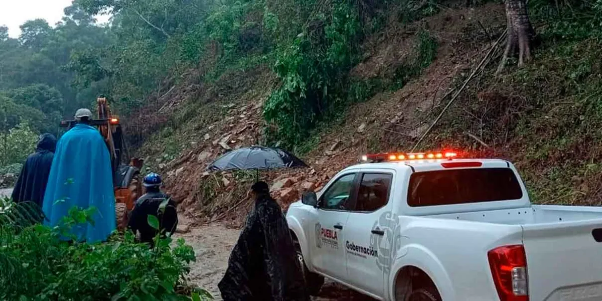 Tormenta Jerry deja devastación en la Sierra Norte de Puebla