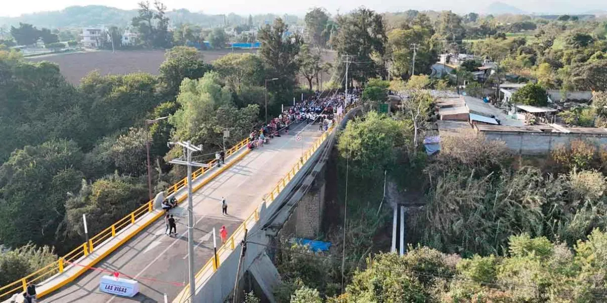15 mil beneficiados con el rehabilitado Puente “Las Vigas” en Atlixco