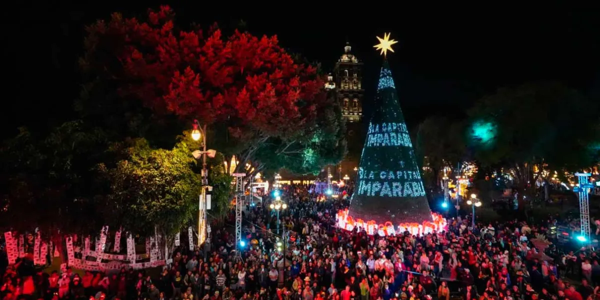 Encendió José Chedraui árbol e iluminación navideña en la capital