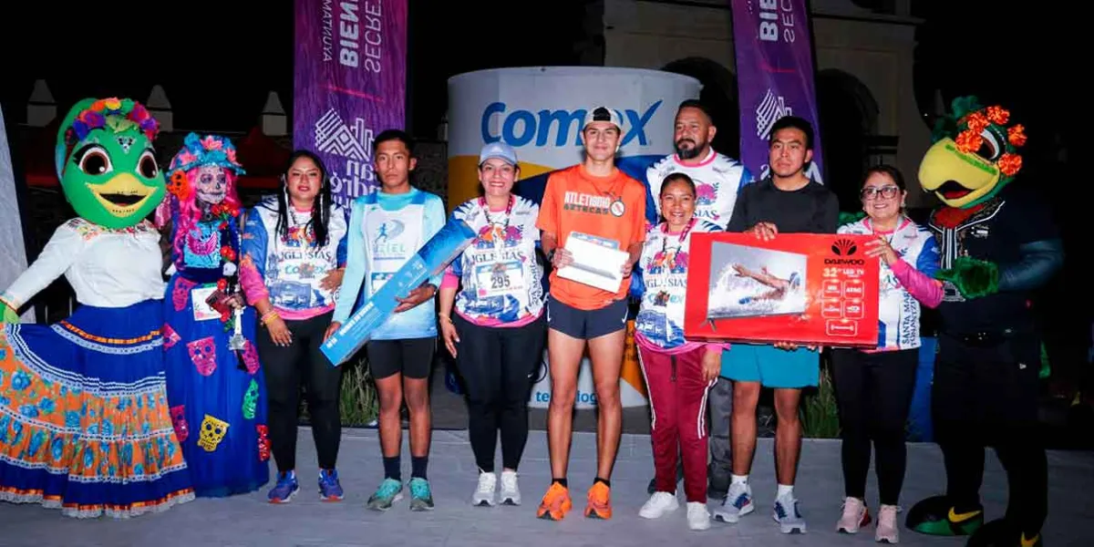 Lupita Cuautle impulsa la salud y la cultura con la primera Carrera de las Iglesias en San Andrés Cholula