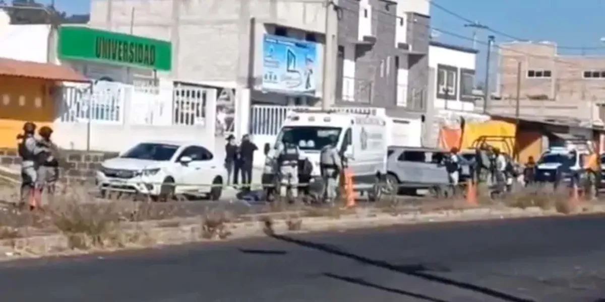 Criminales se enfrentan a tiros en Texmelucan; hubo un muerto y tres heridos