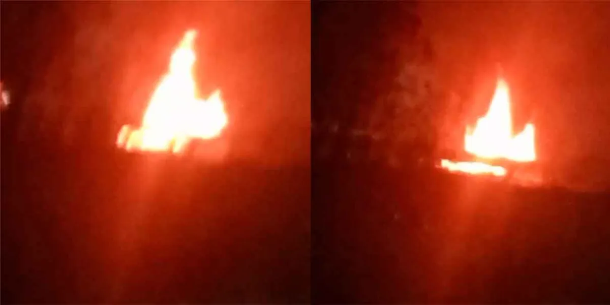 Incendio de tractocamión provoca cierre parcial en la  México-Puebla a la altura de Texmelucan
