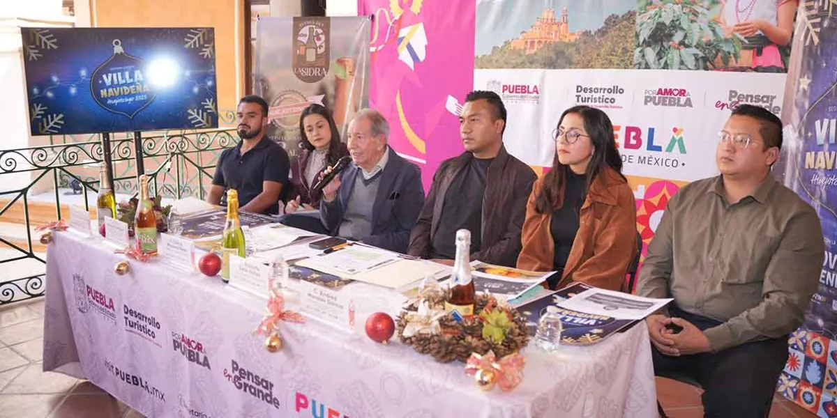 Villa Navideña y Feria de la Sidra 2025 impulsarán la economía de Huejotzingo durante las fiestas decembrinas