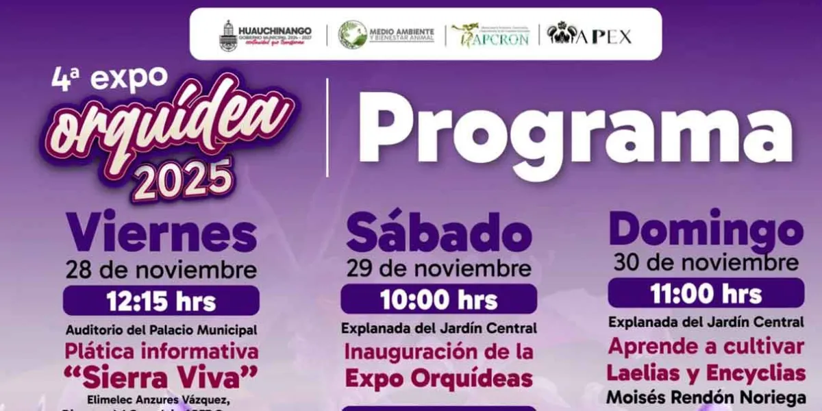 Feria Regional de la Agrobiodiversidad y Expo Orquídea en Huauchinango
