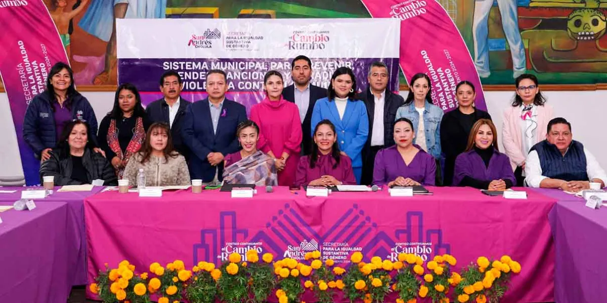 Lupita Cuautle refuerza acciones contra la violencia de género en San Andrés Cholula