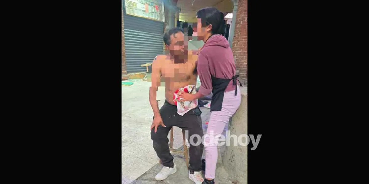 Riña en pleno centro de Texmelucan deja a franelero herido