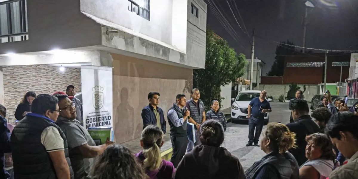 Omar Muñoz entrega iluminación y mejora la seguridad en Malinalli II