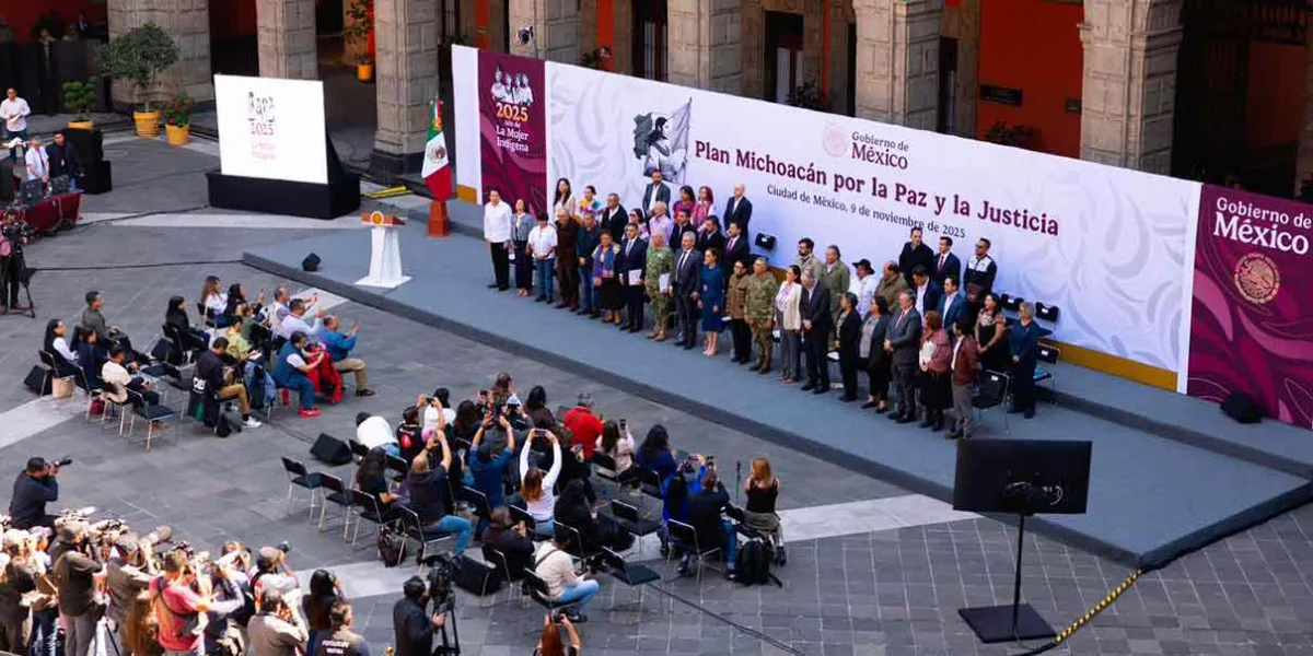 Claudia Sheinbaum Pardo presenta el “Plan Michoacán por la Paz y la Justicia”: 12 ejes, más de 100 acciones y una inversión de 57 000 mdp