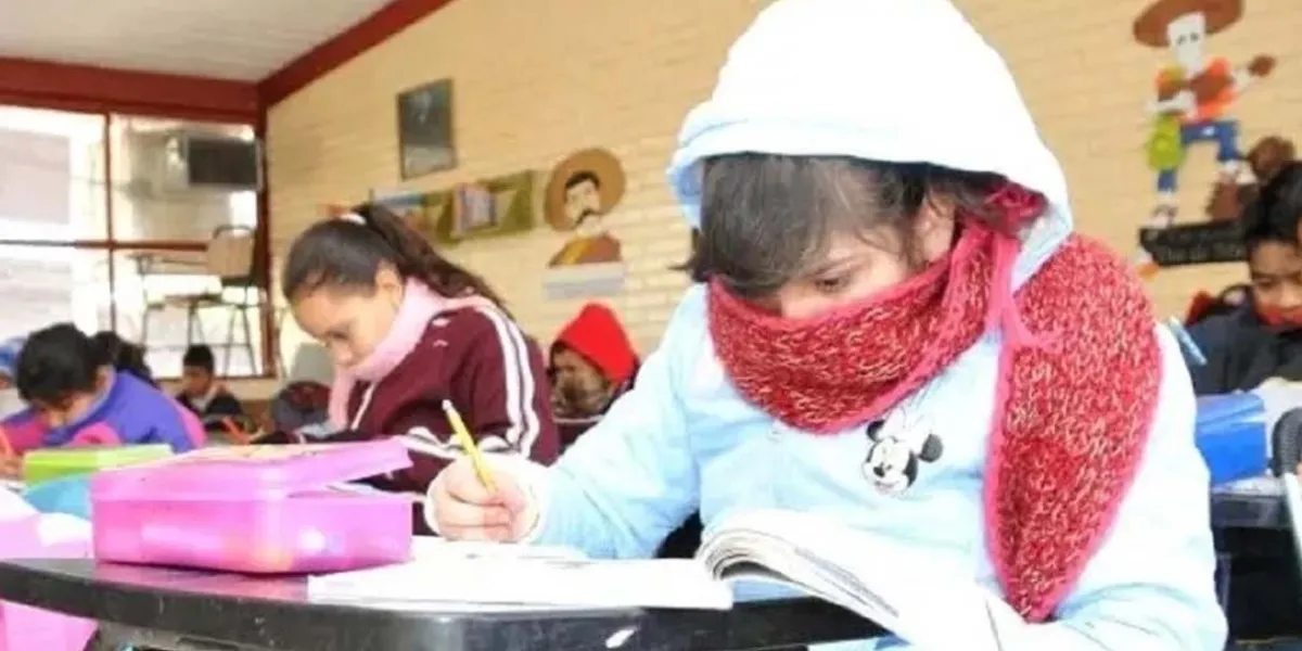 Por Onda Gelida la SEP suspendió clases en 64 municipios