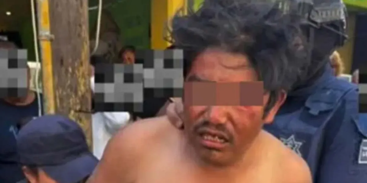 Se salvan de ser linchados dos presuntos ladrones en Tecamachalco; comerciantes los someten
