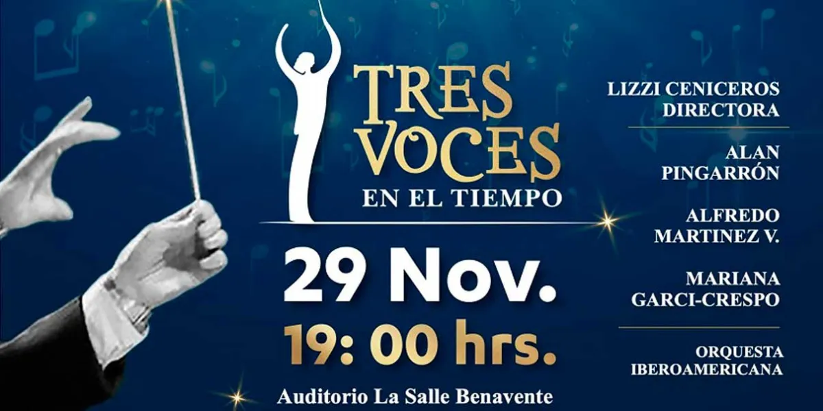 “Tres Voces en el Tiempo” el concierto que reúne a grandes en un escenario