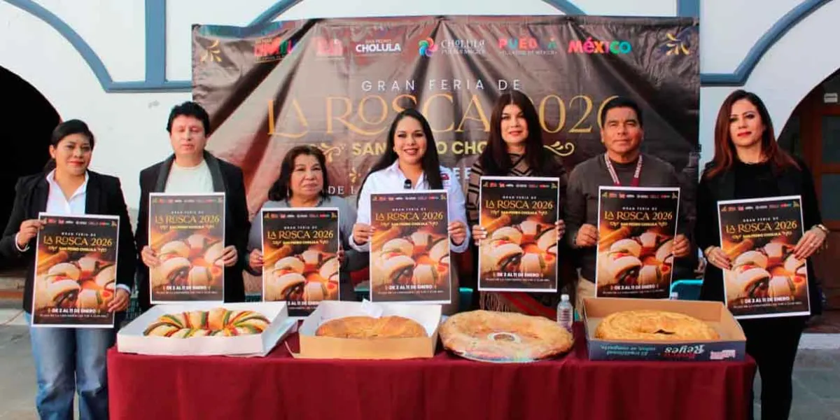 Anuncia Tonantzin Fernández la Gran Feria de la Rosca 2026 en San Pedro Cholula