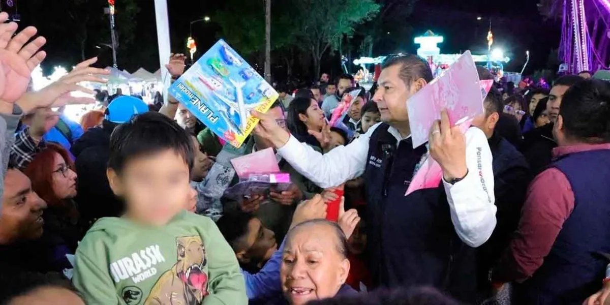 Con la entrega de 5 mil juguetes, genera bienestar y felicidad el gobierno de Puebla