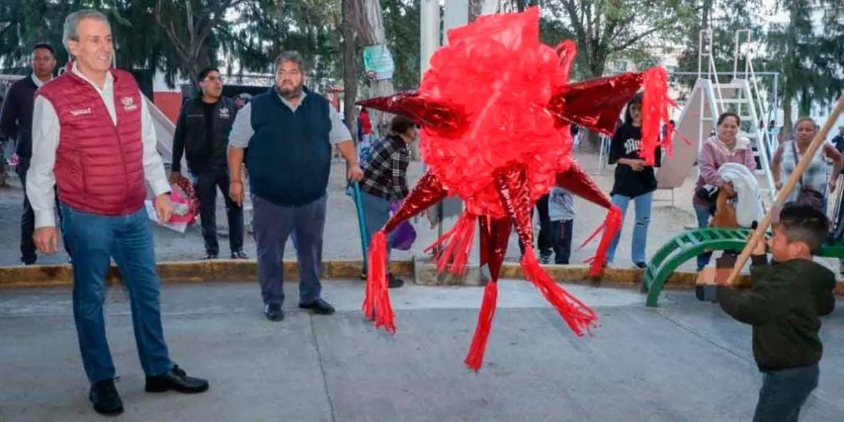 José Chedraui celebró la posada navideña en la junta auxiliar Zaragoza