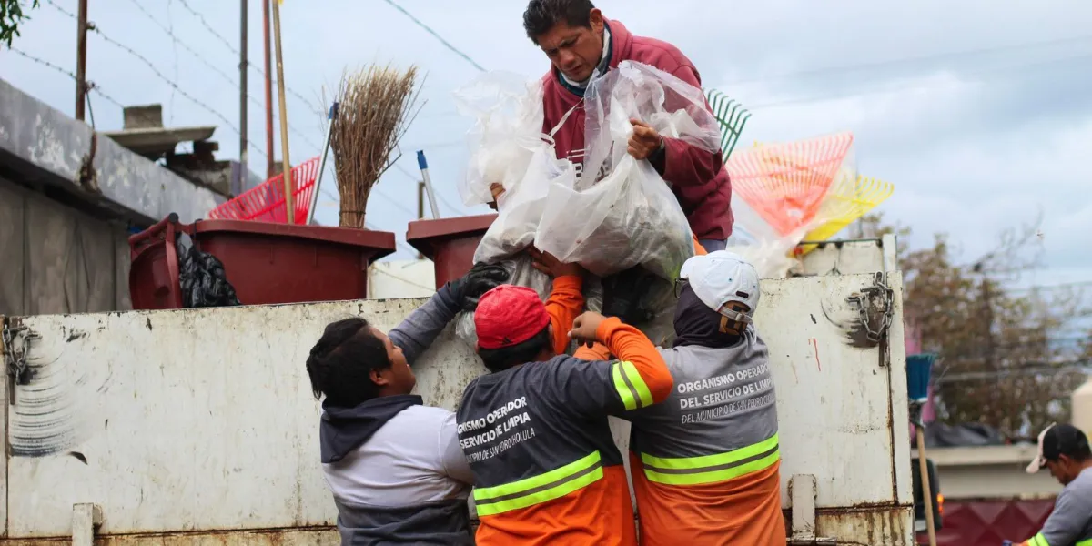 Servicio de recolección de residuos en San Pedro Cholula se suspenderá el 25 de diciembre y 01 de enero