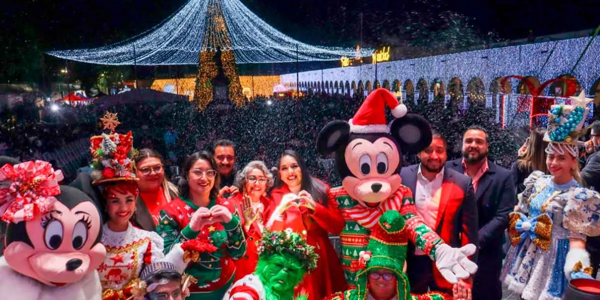 Tonantzin Fernández enciende la Navidad en San Pedro Cholula