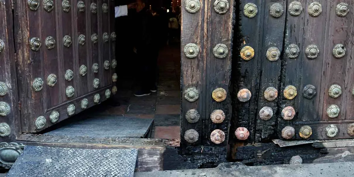 Cae sospechoso de actos vandálicos en la Catedral de Puebla