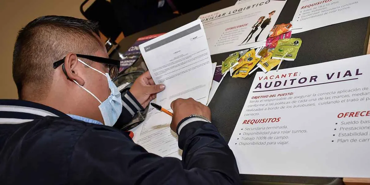 Desempleo en Puebla baja al cierre de 2025, reporta Inegi