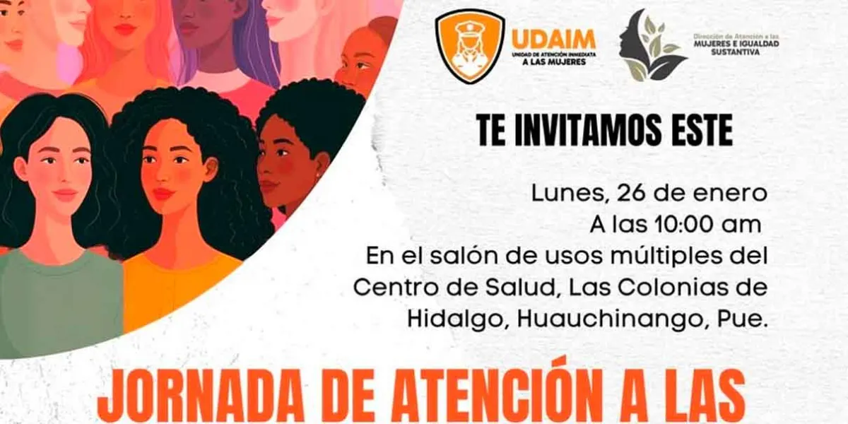  Jornada de Atención a las Mujeres en Huauchinango el 26 de enero