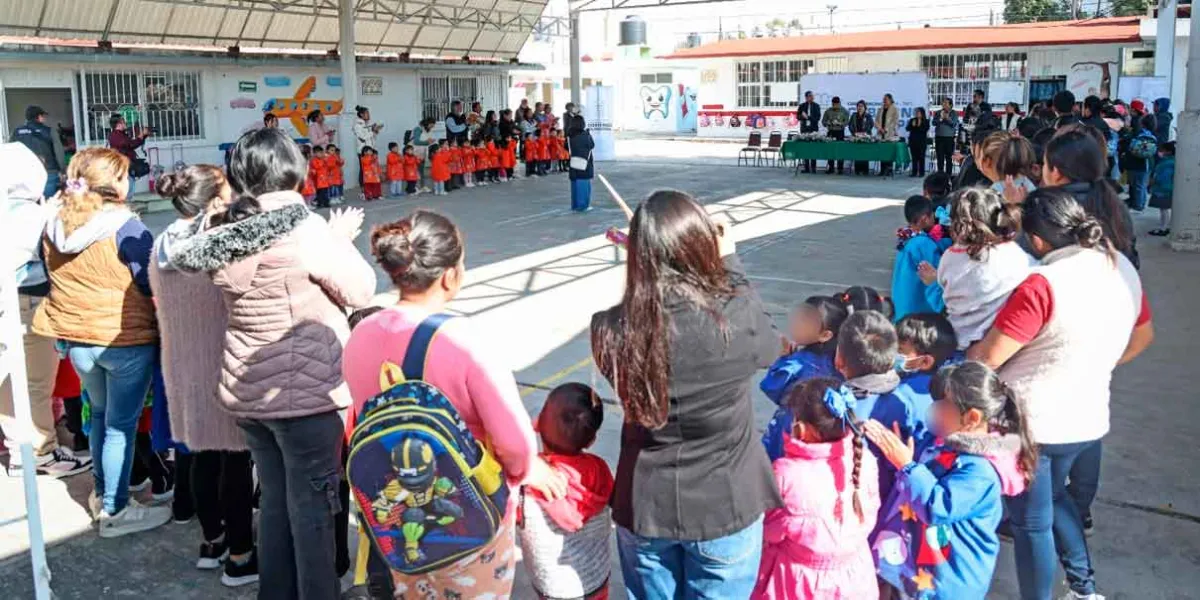 Nueva  aula en el Jardín de Niños “Niños Héroes” de Cuautlancingol