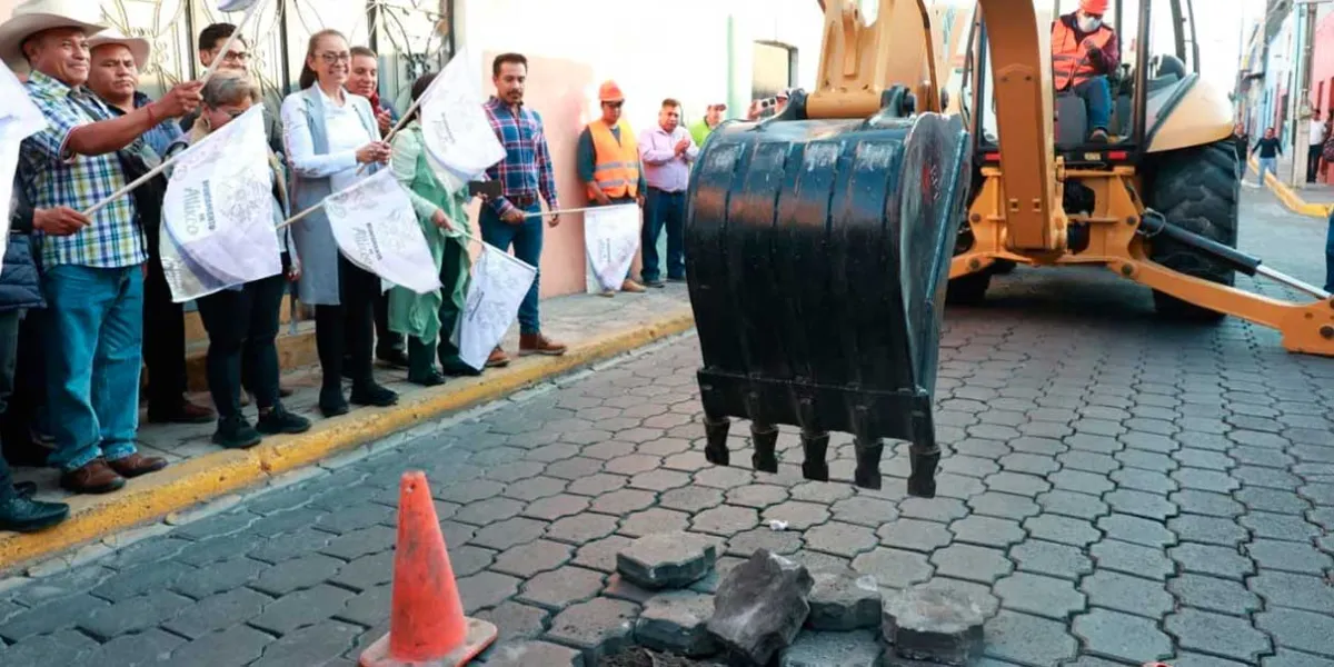 Con rehabilitación de la calle 5 Norte en Atlixco se beneficiará a mil 500 habitantes 