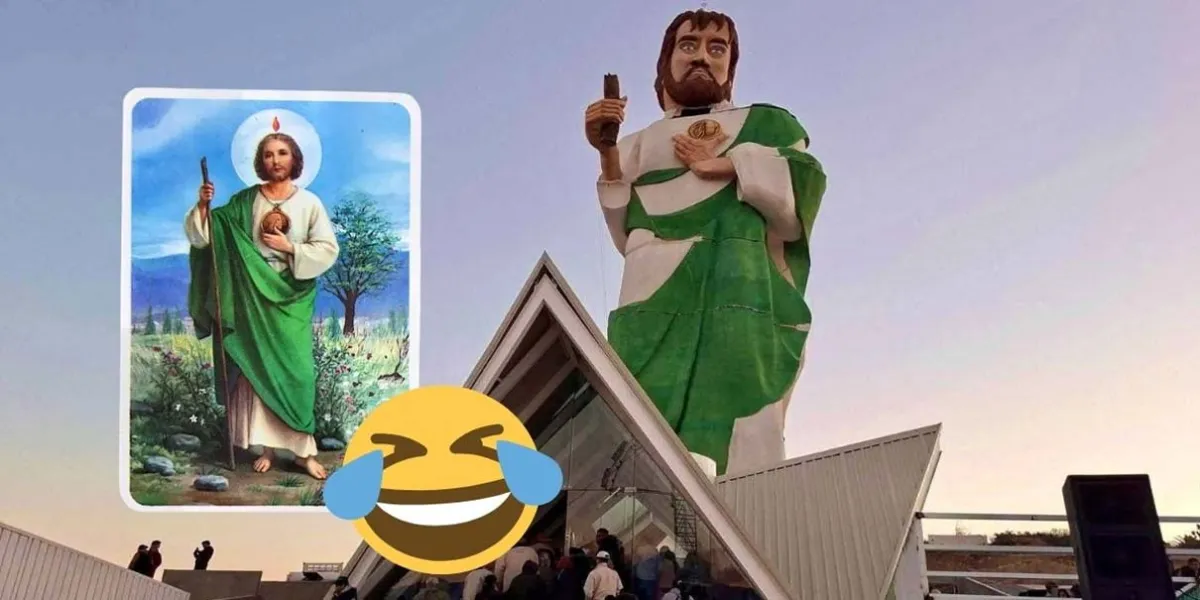 Usuarios reaccionan con memes al monumento de San Judas en Esperanza