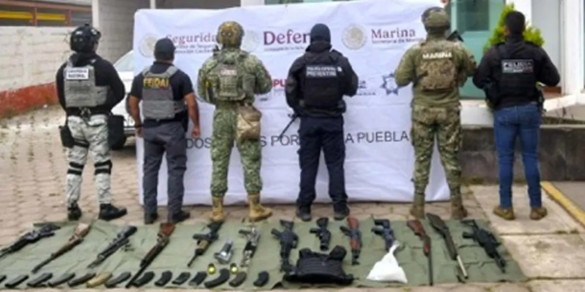 “El Bukanas” se peló durante operativo y dejó arsenal en inmueble de Chignahuapan