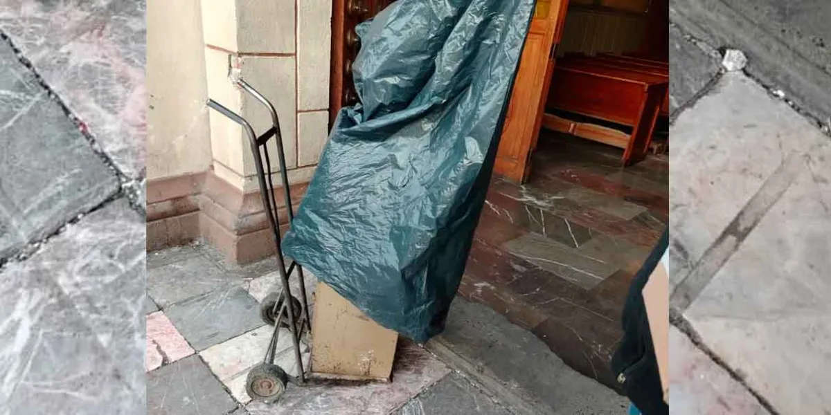 Con un DIABLO, criminal intentó robar alcancía de la iglesia de Texmelucan