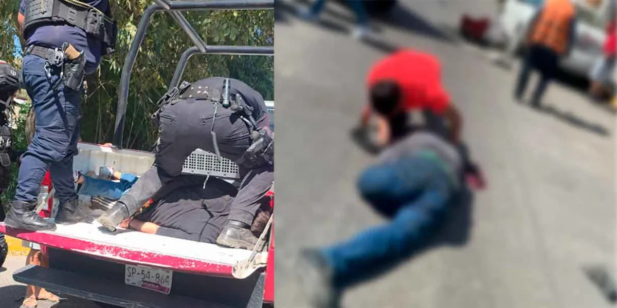 Persecución en Texmelucan termina con detenidos tras atropellamiento
