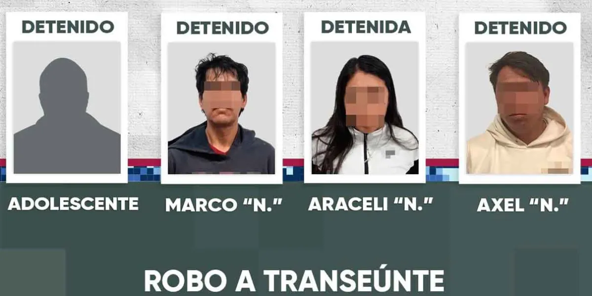Elementos de la SSC capturan a 4 ratas dedicadas al asalto de transeúntes