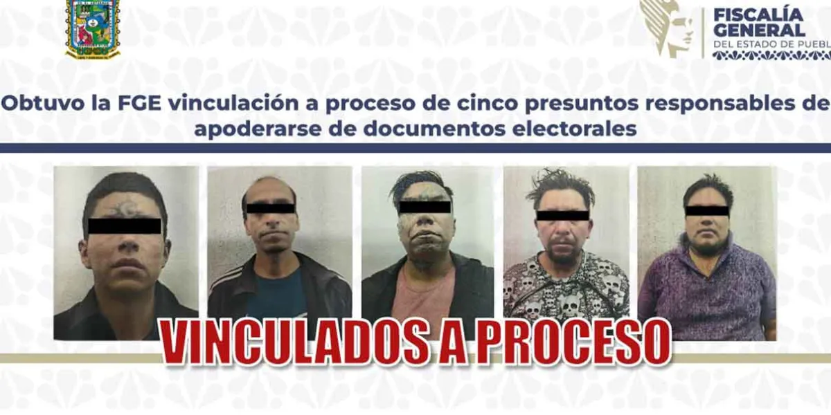 Vinculan a proceso a cinco personas por apoderamiento de documentos electorales en Tlapanalá
