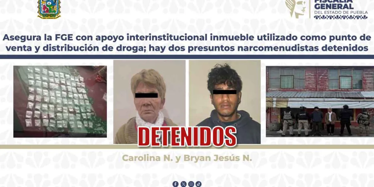Asegura FGE inmueble por narcomenudeo en Puebla tras operativo conjunto con Marina