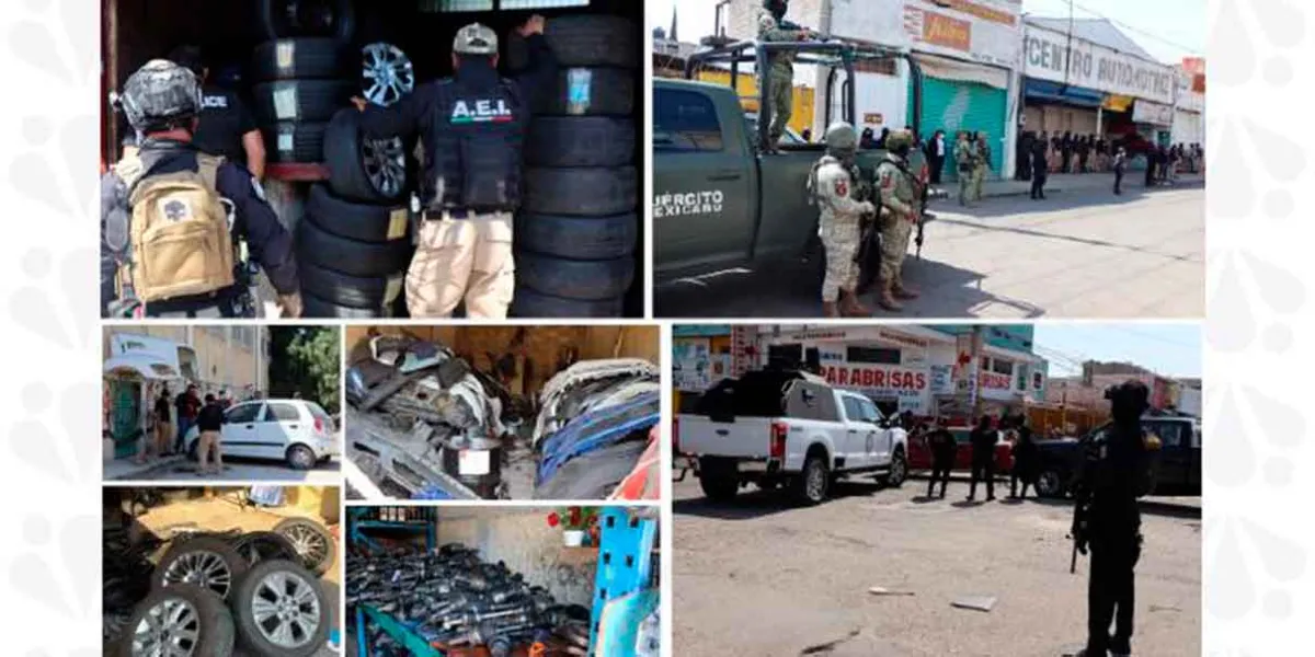Operativo en La 46 Poniente: Fiscalía de Puebla asegura inmuebles y autopartes robadas